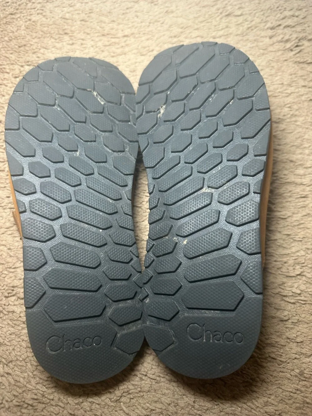 Chaco Women's Lowdown Leather Slide Sandals Size 6 Camel Color